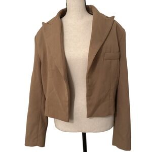Mango Tan Open Blazer Women's Medium